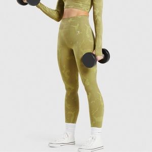 Gymshark - Adapt Camo Seamless Leggings / Yellow